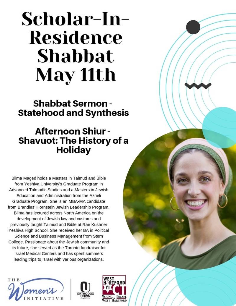 Banner Image for Scholar-In-Residence Shabbat: Blima Maged