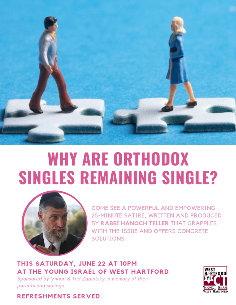 Banner Image for Why Are Orthodox Singles Remaining Single?