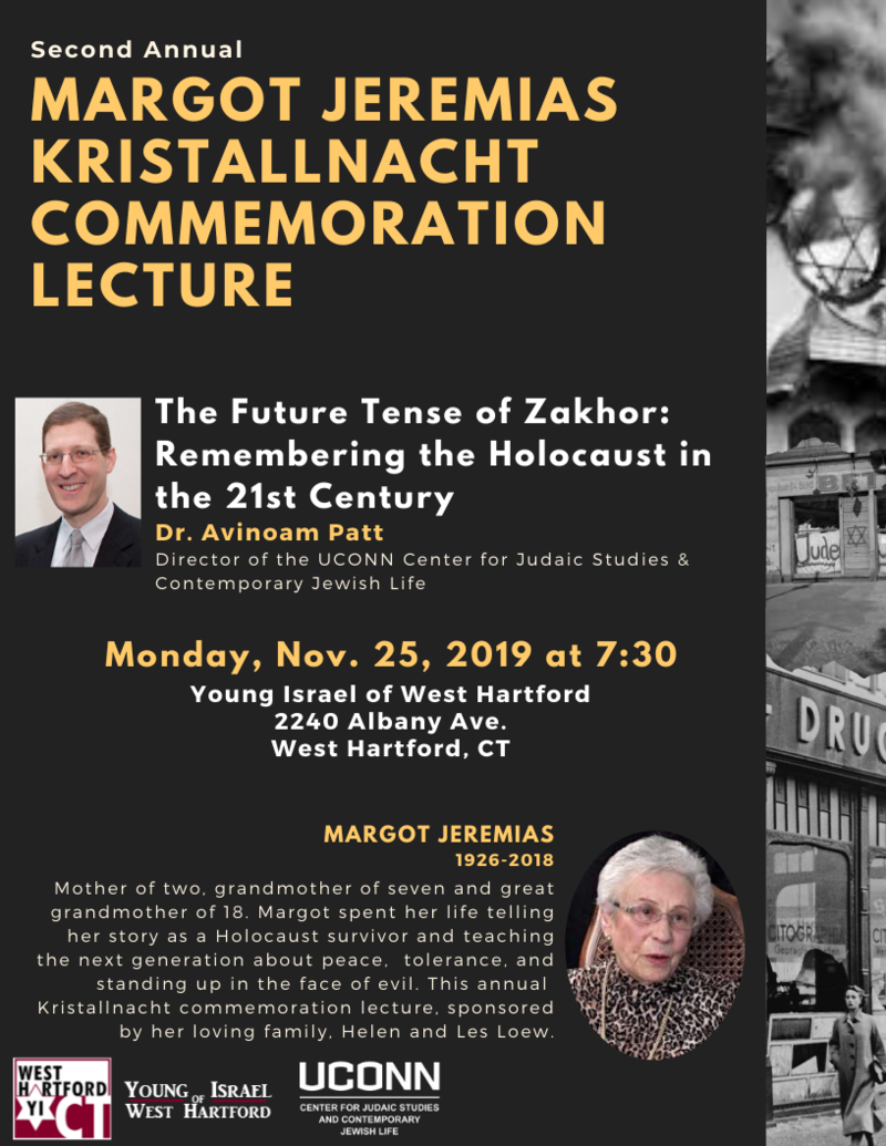 Banner Image for Margot Jeremias Kristallnacht Commemoration Lecture