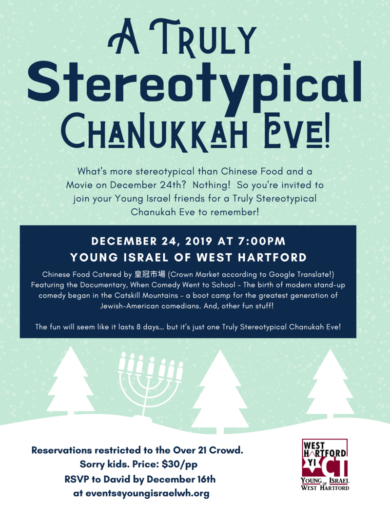 Banner Image for A Truly Stereotypical Chanukah Eve