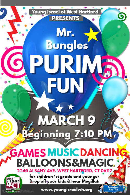 Banner Image for Mr. Bungles Purim Fun!!