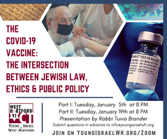 Banner Image for The COVID-19 Vaccine: The Intersection Between Jewish Law, Ethics and Public Policy